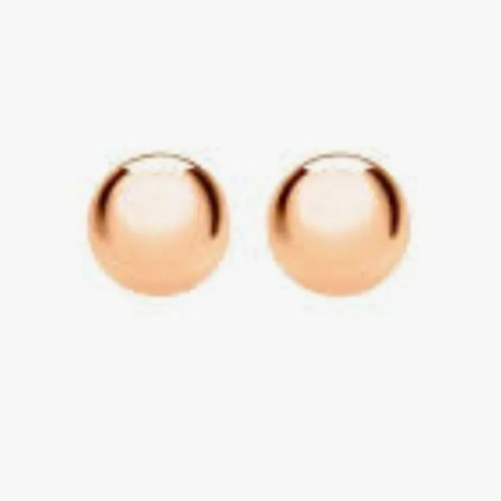 Gorgeous Rose Gold Ball studs - Picture 3 of 3